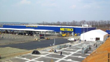 каркасно-тентовое сооружение для накрытие склада