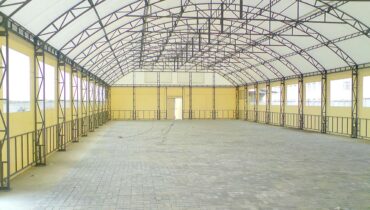 Тентовый ангар вид изнутри фото