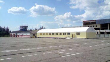 Тентовый ангар для складского помещения фото