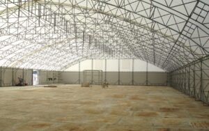 Тентовый ангар склада фото