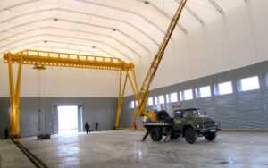 Тентовый ангар для складского помещения фото