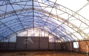 Тентовый ангар для складского помещения фото