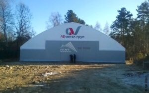 Тентовый ангар фото