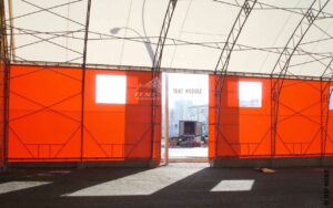 каркасно-тентовое сооружение для накрытие склада