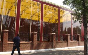 каркасно-тентовое сооружение для накрытие склада