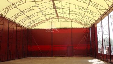 Тентовый ангар для складского помещения фото