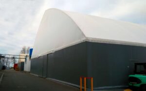 Тентовый ангар склада фото